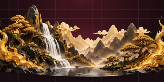 江山美景画